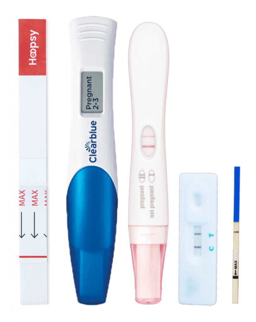 which is hte best pregnancy test here the five types are shown
